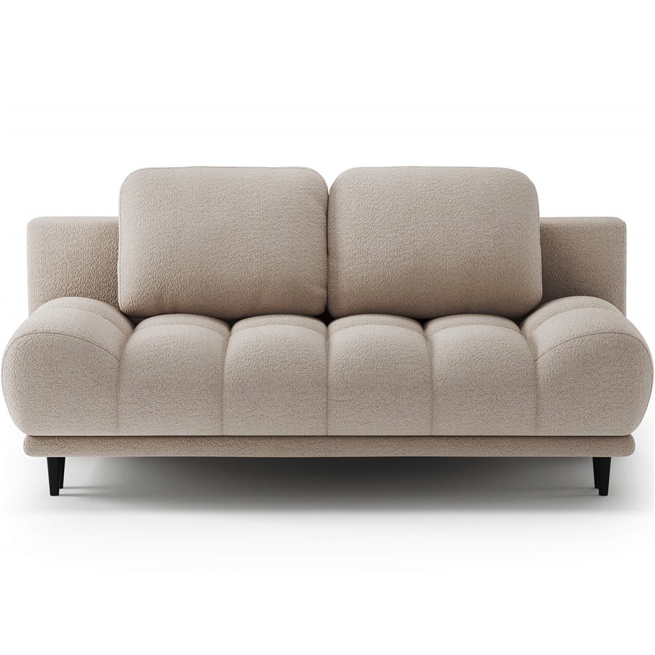 Sofa bed Elguavio, sleeping function, Royal 18, boucle, beige, H97x210x91cm