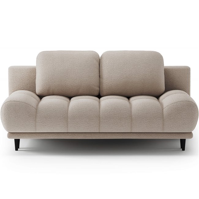 Sofa bed Elguavio, sleeping function, Royal 18, boucle, beige, H97x210x91cm