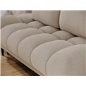 Sofa bed Elguavio, sleeping function, Royal 18, boucle, beige, H97x210x91cm