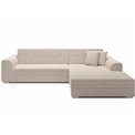 Corner sofa Erento R, sleeping function, Jarell 18, corduroy, beige, H78x296x194cm