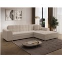 Corner sofa Erento R, sleeping function, Jarell 18, corduroy, beige, H78x296x194cm