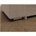 Corner sofa Erento R, sleeping function, Jarell 18, corduroy, beige, H78x296x194cm
