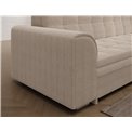 Corner sofa Erento R, sleeping function, Jarell 18, corduroy, beige, H78x296x194cm
