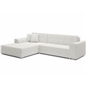 Corner sofa Erento L, sleeping function, Royal 01, boucle, white, H78x296x194cm