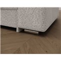 Corner sofa Erento L, sleeping function, Royal 01, boucle, white, H78x296x194cm