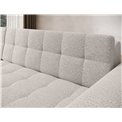 Corner sofa Erento L, sleeping function, Royal 01, boucle, white, H78x296x194cm