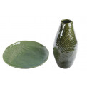 Декоративная плита Farn, зеленый, керамический, D29см