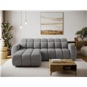 Corner sofa Efanito L, sleeping function, Coralline 03, light grey, H105x288x200cm