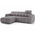 Corner sofa Efanito L, sleeping function, Paolli 04, grey, H105x288x200cm