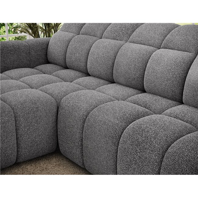 Corner sofa Efanito L, sleeping function, Paolli 04, grey, H105x288x200cm