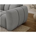Corner sofa Efanito L, sleeping function, Royal 04, boucle, grey, H105x288x200cm