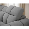 Corner sofa Efanito L, sleeping function, Royal 04, boucle, grey, H105x288x200cm