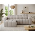 Corner sofa Efanito L, sleeping function, Royal 18, boucle, beige, H105x288x200cm