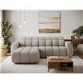 Corner sofa Efanito L, sleeping function, Royal 18, boucle, beige, H105x288x200cm