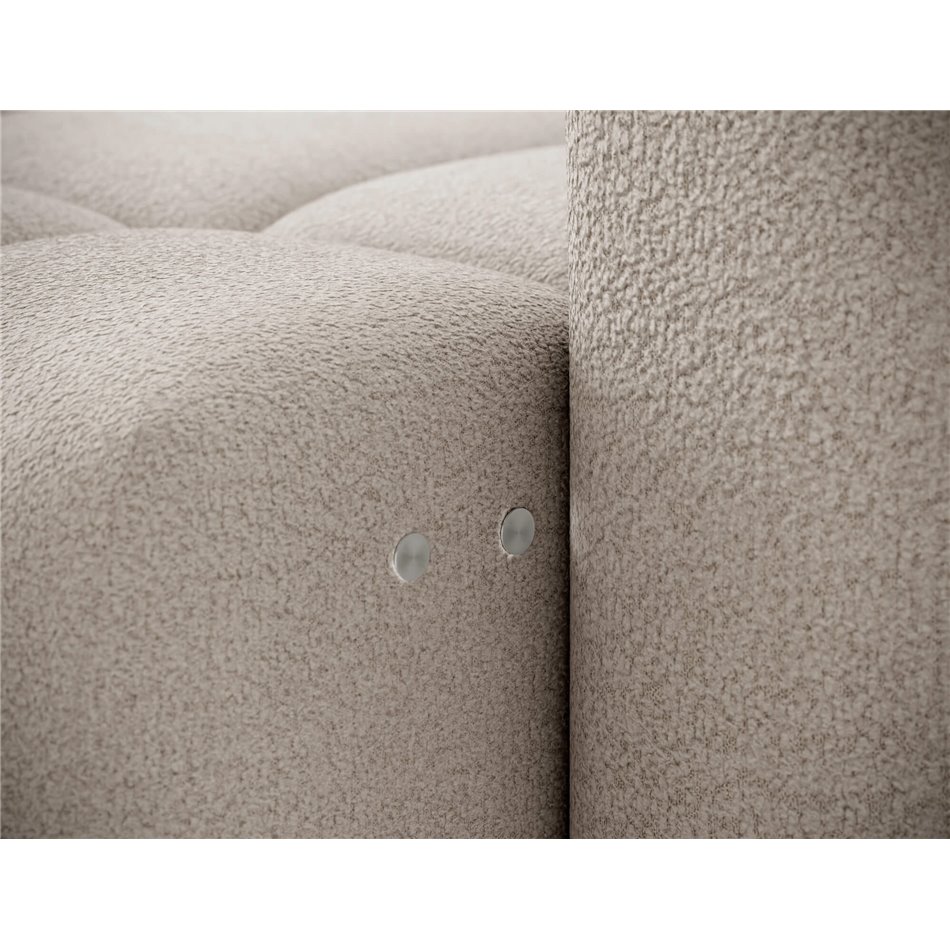 Corner sofa Efanito L, sleeping function, Royal 18, boucle, beige, H105x288x200cm