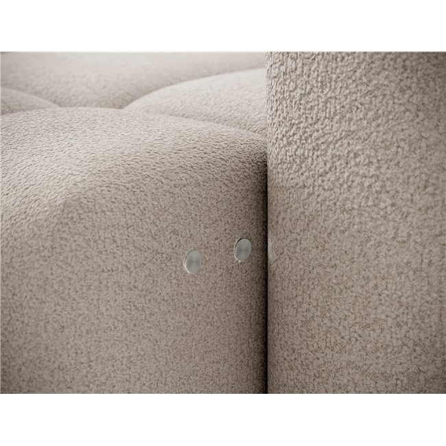 Corner sofa Efanito L, sleeping function, Royal 18, boucle, beige, H105x288x200cm