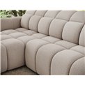 Corner sofa Efanito L, sleeping function, Royal 18, boucle, beige, H105x288x200cm