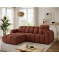 Corner sofa Efanito L, sleeping function, Jaffray 30, red, H105x288x200cm