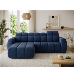 Corner sofa Efanito L, sleeping function, Paolli 40, blue, H105x288x200cm