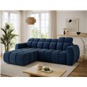 Corner sofa Efanito L, sleeping function, Paolli 40, blue, H105x288x200cm