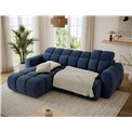 Corner sofa Efanito L, sleeping function, Paolli 40, blue, H105x288x200cm