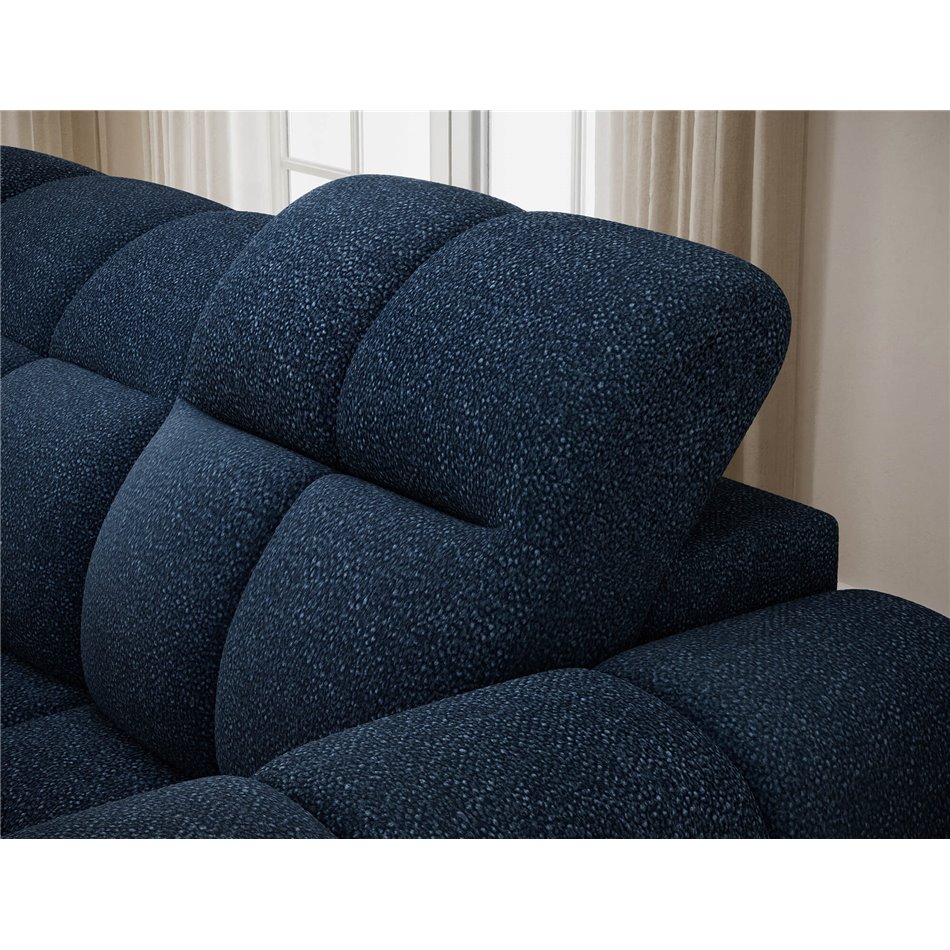Corner sofa Efanito L, sleeping function, Paolli 40, blue, H105x288x200cm