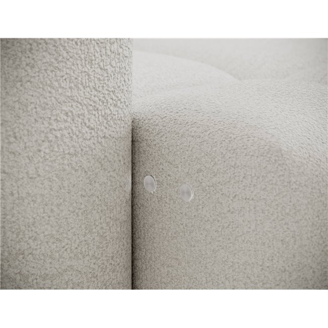 Corner sofa Efanito R, sleeping function, Royal 01, boucle, white, H105x288x200cm