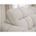 Corner sofa Efanito R, sleeping function, Royal 01, boucle, white, H105x288x200cm