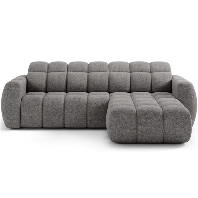 Corner sofa Efanito R, sleeping function, Coralline 03, grey, H105x288x200cm