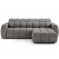 Corner sofa Efanito R, sleeping function, Coralline 03, grey, H105x288x200cm