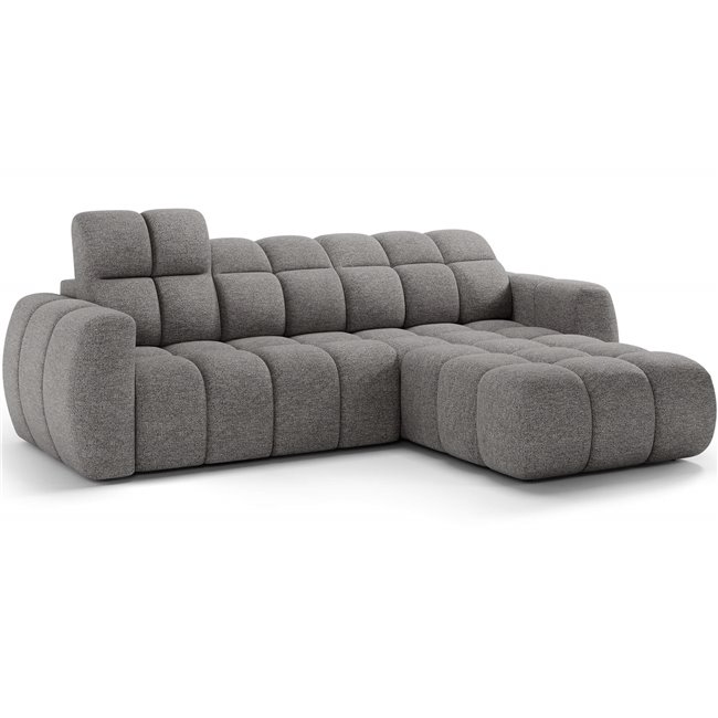 Corner sofa Efanito R, sleeping function, Coralline 03, grey, H105x288x200cm