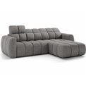 Corner sofa Efanito R, sleeping function, Coralline 03, grey, H105x288x200cm