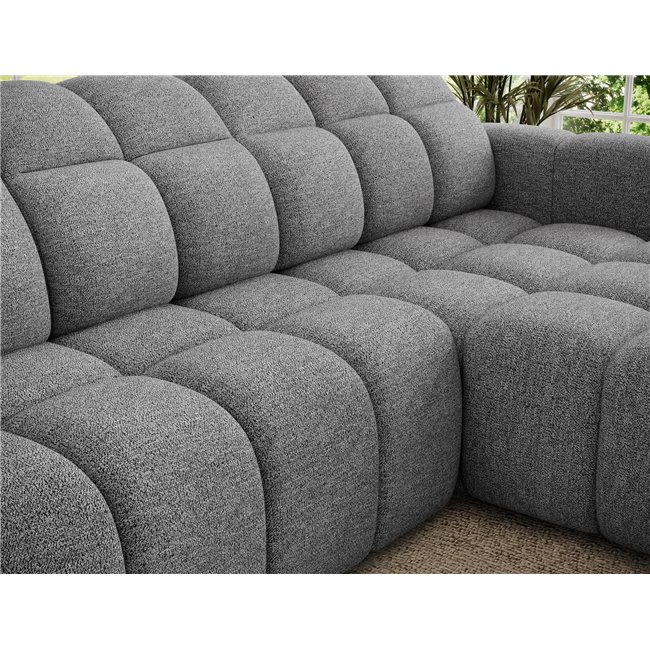 Corner sofa Efanito R, sleeping function, Coralline 03, grey, H105x288x200cm