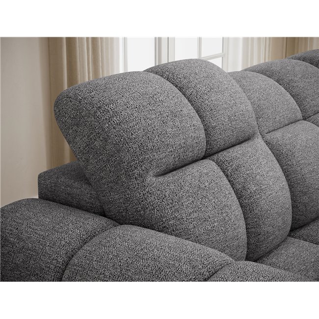 Corner sofa Efanito R, sleeping function, Coralline 03, grey, H105x288x200cm
