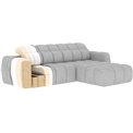 Corner sofa Efanito R, sleeping function, Coralline 03, grey, H105x288x200cm