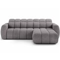 Corner sofa Efanito R, sleeping function, Paolli 04, light grey, H105x288x200cm