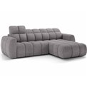 Corner sofa Efanito R, sleeping function, Paolli 04, light grey, H105x288x200cm
