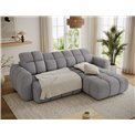 Corner sofa Efanito R, sleeping function, Paolli 04, light grey, H105x288x200cm