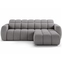 Corner sofa Efanito R, sleeping function, Royal 04, boucle, grey, H105x288x200cm