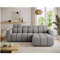 Corner sofa Efanito R, sleeping function, Royal 04, boucle, grey, H105x288x200cm