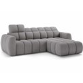 Corner sofa Efanito R, sleeping function, Royal 04, boucle, grey, H105x288x200cm