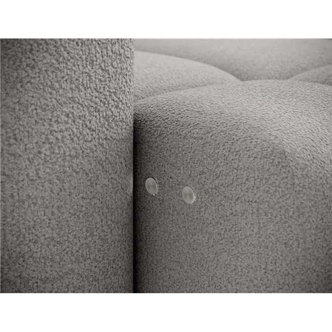 Corner sofa Efanito R, sleeping function, Royal 04, boucle, grey, H105x288x200cm