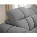 Corner sofa Efanito R, sleeping function, Royal 04, boucle, grey, H105x288x200cm