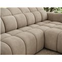 Corner sofa Efanito R, sleeping function, Amore 18, boucle, beige, H105x288x200cm