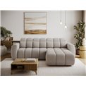 Corner sofa Efanito R, sleeping function, Royal 18, boucle, beige, H105x288x200cm
