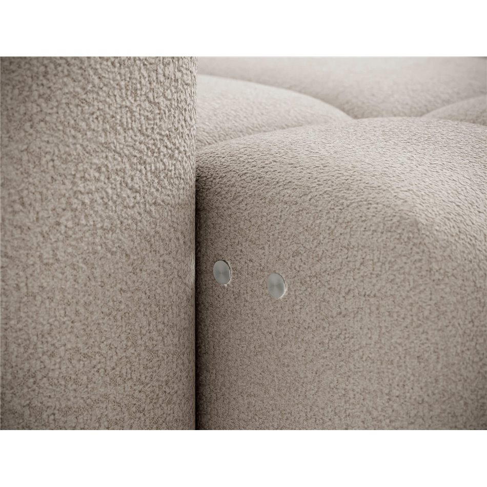 Corner sofa Efanito R, sleeping function, Royal 18, boucle, beige, H105x288x200cm