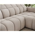 Corner sofa Efanito R, sleeping function, Royal 18, boucle, beige, H105x288x200cm