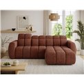 Corner sofa Efanito R, sleeping function, Jaffray 30, red, H105x288x200cm