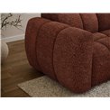 Corner sofa Efanito R, sleeping function, Jaffray 30, red, H105x288x200cm