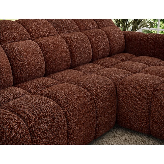 Corner sofa Efanito R, sleeping function, Jaffray 30, red, H105x288x200cm